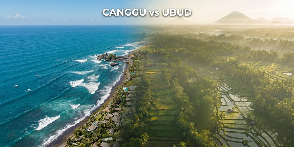 Canggu vs Ubud comparison for lifestyle, costs, and travel