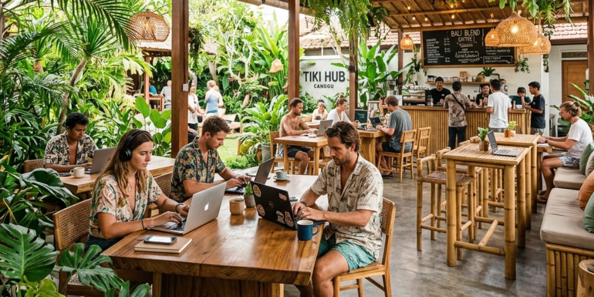Best coworking spaces and work-friendly cafes in Canggu Bali for digital nomads